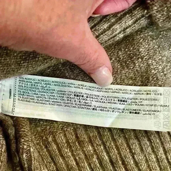 MANGO - OVERSIZED CARDIGAN. WOOL BLEND. SMALL. EMBROIDERED POCKETS - Picture 8 of 11